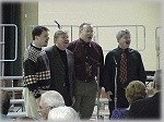 During dinner, "Flashback" (a local men's quartet) performed.